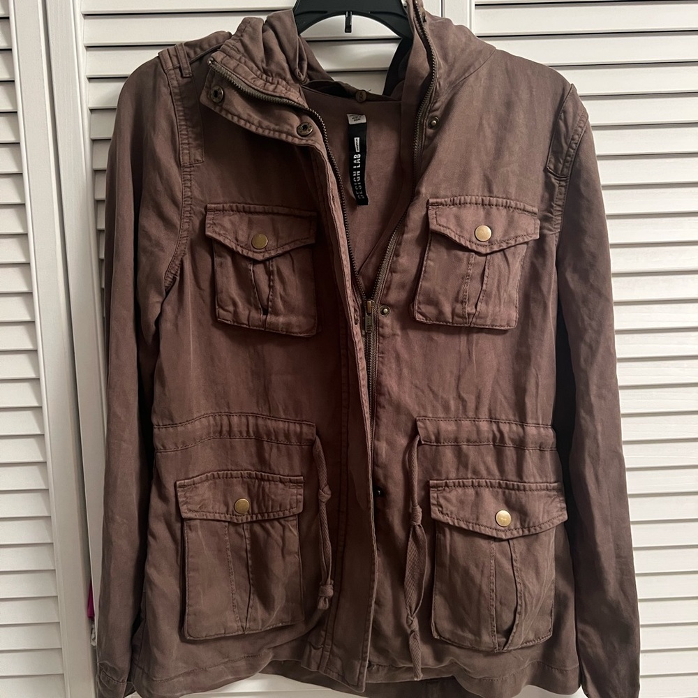 Design lab cargo color jacket